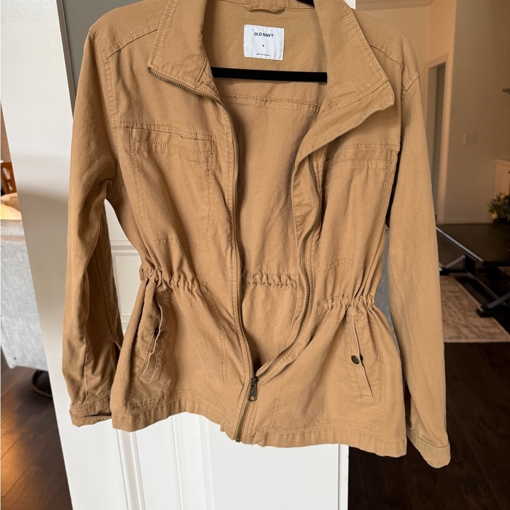 Old Navy Tan Utility Jacket Lightweight Casual Style